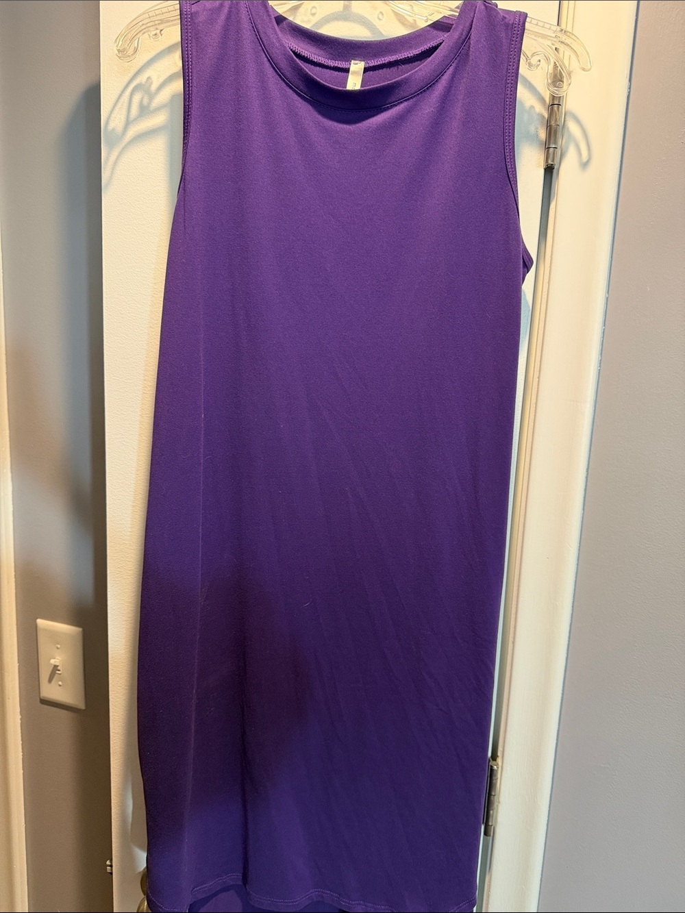 Magic Fit Purple Sleeveless Maxi Dress